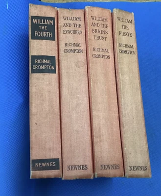 £8 • Buy Vintage Just William Books By Richmal Crompton Illustrated By Thomas Henry
