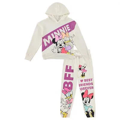 Disney Girls Minnie Mouse Hoodie And Jogger Clothing Set - Sizes 4-16 • $34.99