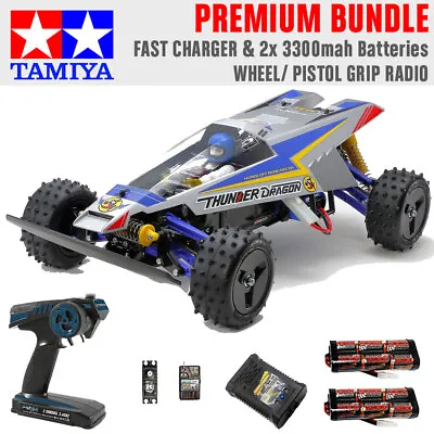 Tamiya RC 47458 Thunder Dragon (2021)1:10 Premium Wheel Radio Bundle • £254.95