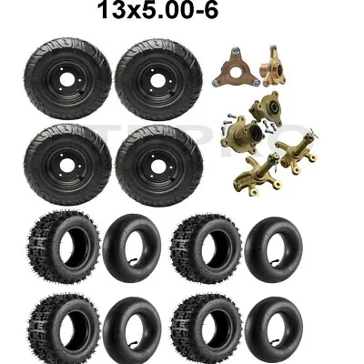 £73.14 • Buy 13x5.00-6 Tire Rim 6  Wheels Hub Lawn Mower Garden Tractor ATV Go Kart Scooter