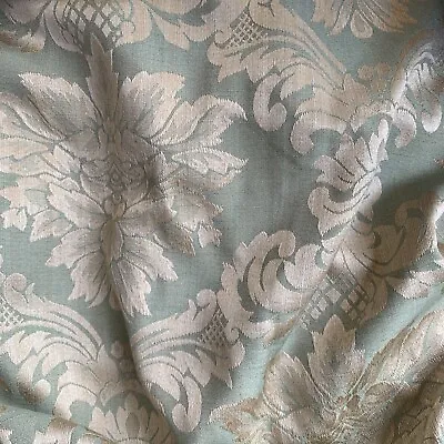 Damask Curtain Fabric By Linwood • £45