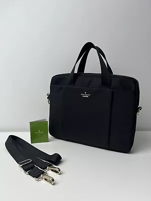 KATE SPADE Classic Commuter Black Nylon Laptop Satchel Bag Fit A4 And 13  Laptop • £55