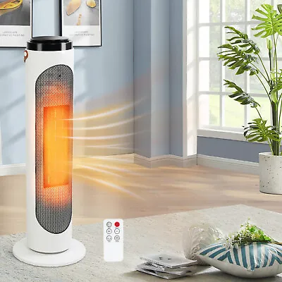 $61.99 • Buy E-Macht 1500W Portable Space Heater Oscillating Ceramic W/ Remote 24h Timer Safe