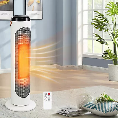 $61.99 • Buy E-Macht 1500W Portable Space Heater Oscillating Ceramic W/ Remote 24h Timer Safe