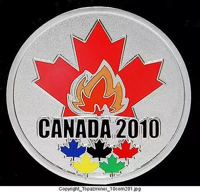 Lapel Pins 2010 Vancouver Canada Silver Medal & Torch • $5.99