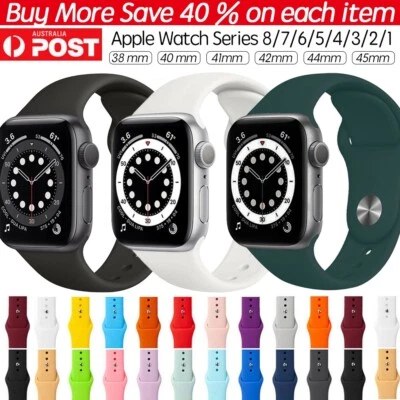 $5.99 • Buy For Apple Watch Band Strap Series 7 6 5 4 3 2 8 SE 38mm 40mm 41 42mm 44mm 45 49