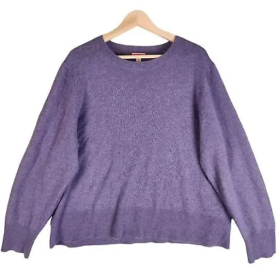 J. Crew Cashmere Classic Fit Crewneck Sweater Women's XXL Purlple • $59.99