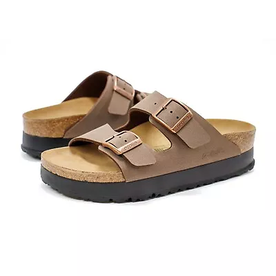 Women Birkenstock Papillio Arizona Flex Platform Mocca Sandals NEW • $115