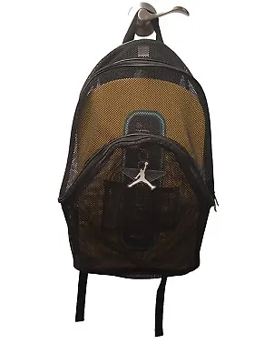 Michael Jordan Mesh Backpack Large Black Comes With BOOGIE Board Fun In The Sun  • $30