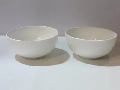 NEW Mikasa LATTICE Set Of 2 Soup/Cereal Bowls Bone China White • $22.99
