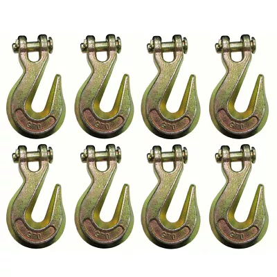 8 G70 3/8  Clevis Grab Hooks For Wrecker Tow Chain Flatbed Trailer Tie-Down • $37.89