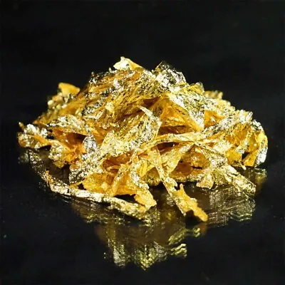 Edible / Decorative Gold Leaf Flake - 24 Carat - 0.1g - Champagne Topper • £15.95