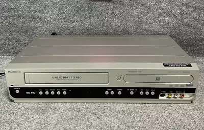 Magnavox DVD Recorder MWR20V6 VCR Combo Progressive Scan 4 Head In Silver • $40.02