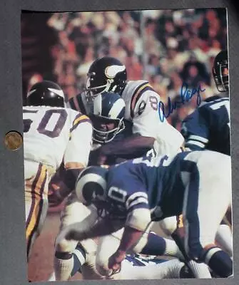 NFL Minnesota Vikings Football Hall Of Famer Alan Page Autographed Photo NICE--- • $13.99