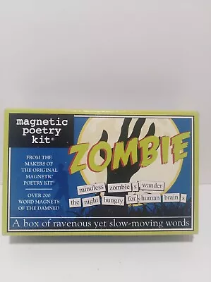 Zombie Magnetic Poetry Kit Over 200 Words New Sealed 2011 • $14.99