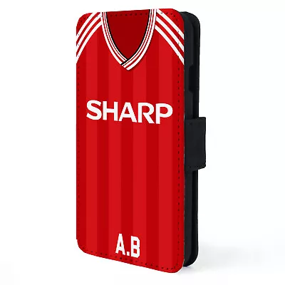 Personalised Man Utd IPhone Case Retro Football Flip Phone Cover Mens Gift VS47 • £12.95