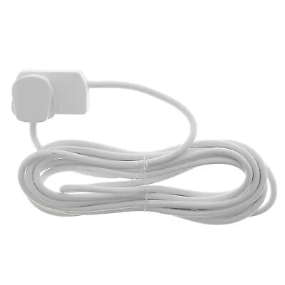 1 Way Mains Extension Lead Single Gang Trailing Socket 5 Metre Cable 13A White • £8.99