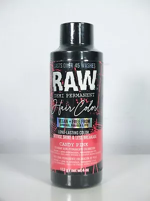 New & Sealed RAW Demi Permanent Hair Colour In CANDY PINK 113g (16-30 Washes) • £2.99