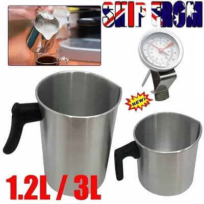Wax Melting Pot Pouring Pitcher Jug Large Aluminium Pot Candle Soap Making KH • £14.75