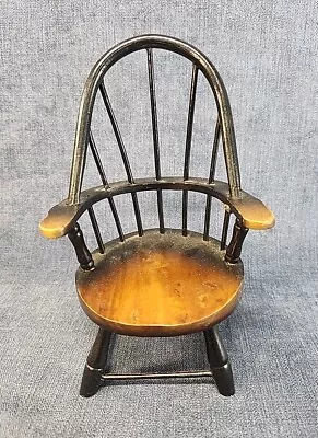 Wood Windsor Miniature Doll Chair 6.5  Tall U-11E • $35