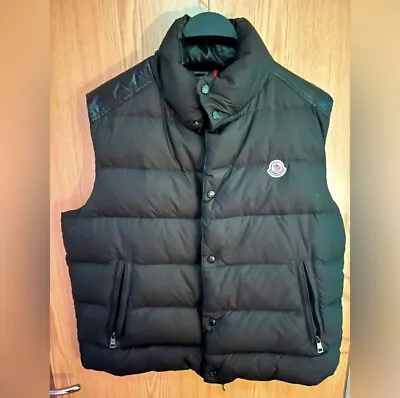 100% Authentic Moncler Cheval Gilet Down Puffer Vest - Men’s Size 5 / XL Black • $499.99