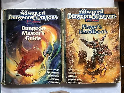 Dungeon Masters Guide & Players Handbook 2nd Edition AD&D *Good/Fair* • $30