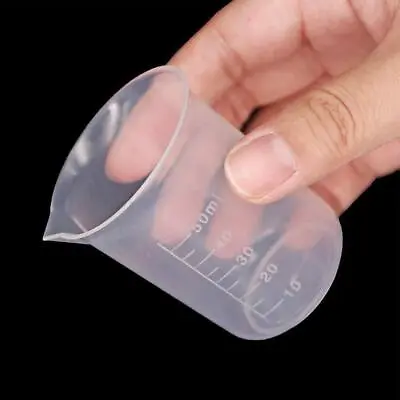 25-500ml Small Measuring Cup Transparent Jug Tool Kitchen Beaker Plastic T4R2 • $9.09