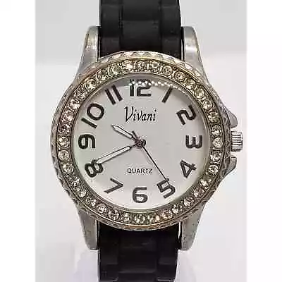 Vivani KRBRINT Women's Dress Watch. Large Face With Jeweled Bevel • $270.76