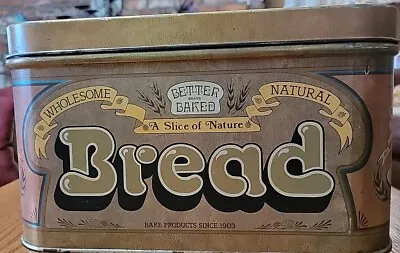 Vintage Rustic Better Baked Bread Tin Box Large Chein Ind. 7778  Grandmacore • $30