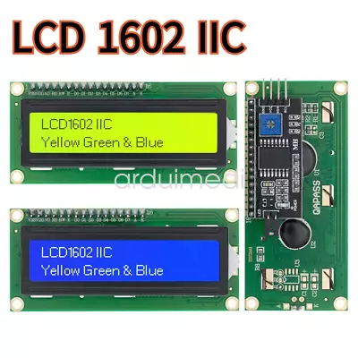 1602 LCD IIC 16x2 Display Module Blue Yellow Screen For Arduino ESP8266 ESP32 Pi • £2.26