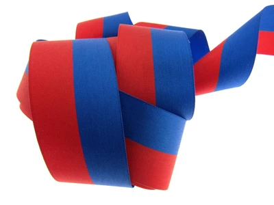 £4.49 • Buy Portuguese Colours - Ribbon - Blue And Red Stripe - Patriotic Ribbon