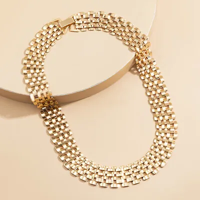 Ladies Cuban Chunky  Gold Silver Chain Necklace Fashion Thick Chain Jewellery • £9.99