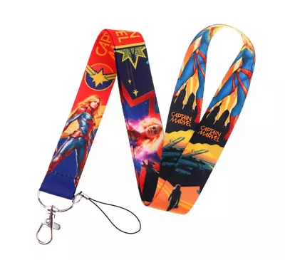 Captain Marvel Carol Danvers Superhero Comic Movie ID Badge Holder Lanyard • $5.99