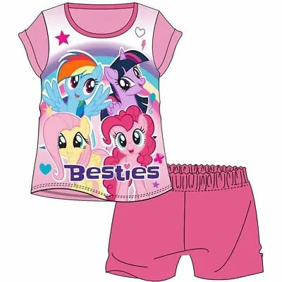 MY LITTLE PONY SHORT PYJAMAS UNICORN BESTIE PYJAMA SHORT SET 1 2 3 4 5yrs • £2.95