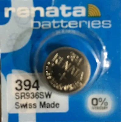 Aussie Seller Renata 394 SR936SW Swiss Made 1.55V Silver Oxide Watch Battery • $4.50