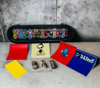 Tech Deck Skateboards Case & Ramp Bundle Spin Masters 2009 Flip Blind Birdhouse • $199.97