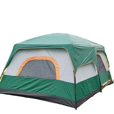 Portable Family Camping Waterproof Pop-Up Tent Festival Beach W/ 2 Rooms  A C8F5 • £109.99