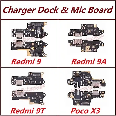 OEM USB Dock Charging Port Mic Flex Board For MI Xiaomi Redmi 9 9A 9T Poco X3 • $9.99