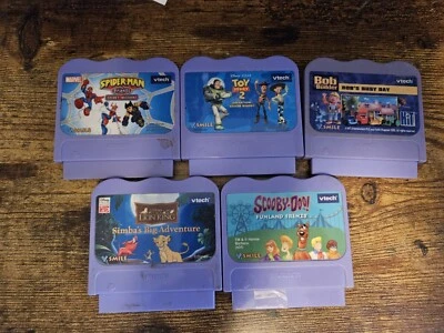$7.99 • Buy Lot Of 5 VTech  Learning System Video Games Cartridges Disney, Marvel ETC!!!