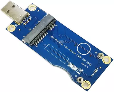 Mini PCI-E To USB Adapter With SIM Card Slot For WWAN/LTE Module (Industrial-Gr • $23.23