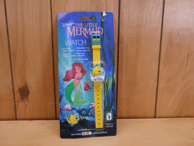 $30 • Buy Disney Little Mermaid Flounder HOPE Watch NIP Vintage 11024 1989 Yellow Band