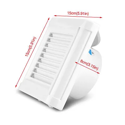 15W 220V Wall Mounted Exhaust Fan Low Noise Home Bathroom Kitchen Garage Air AC • $19.38