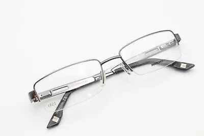 MARCHON NYC COURTLAND 033 Gunmetal 53-18-140 Half Rim Frames Flex Hinges L621 • $24.99