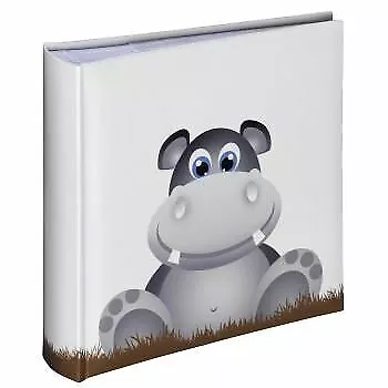 Memo Slip In Photo Album Memories Kids Baby Boy Girl Holds 200 6x4  Grey Hippo • £14.92