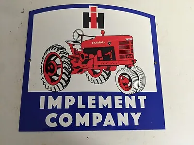 Old Vintage International Harvester Farmall Porcelain Heavy Metal Sign • $119.99