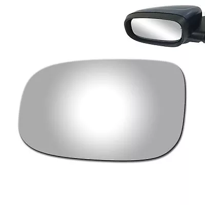 Mirror Glass Fits 2007-2011 Volvo S40 S80 Driver Left Side Flat+Adhesive 4171 • $13.39