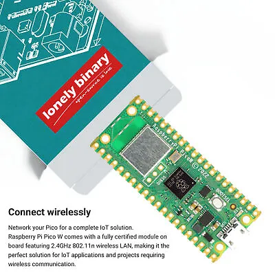 $13.92 • Buy LONELY BINARY Raspberry Pi Pico Wireless W WIFI RP2040 Microcontroller Python
