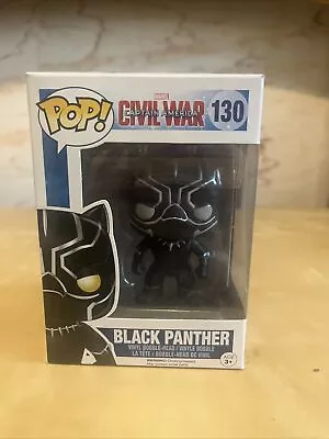 Marvel Black Panther Funko Pop! #130 Captain America Civil War • £5