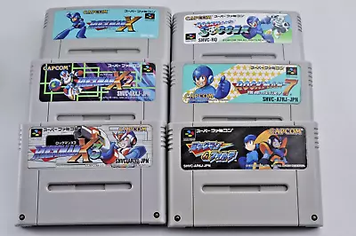 Lot 6 Rockman Forte X X2 X3 7 Soccer Set Megaman Super Famicom SFC SNES Japan • $99