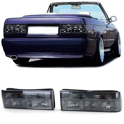 Pair Of Smoked TAILLIGHTS / Rear Lamps FOR BMW E30 82-87 + M3 • $190.93